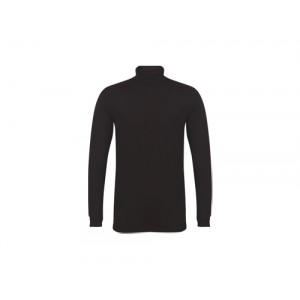 T-SHIRT M/COMPRIDA GOLA ALTA PRETA SFM125